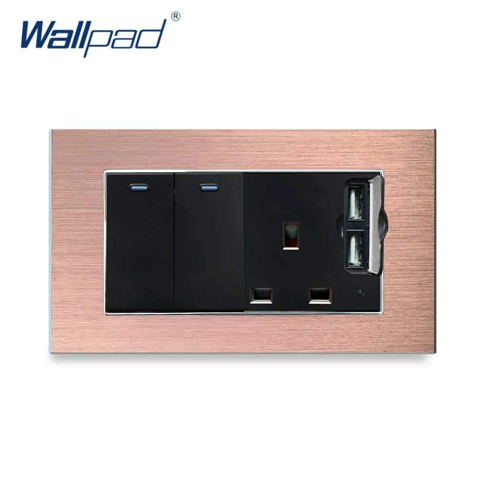 2-позиционный переключатель с 3-контактным английским разъемом 2 USB зарядное