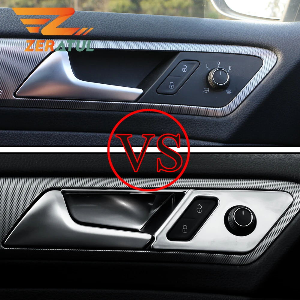 Zeratul Авто ABS Автомобильная внутренняя дверная ручка Защитная крышка для Volkswagen VW