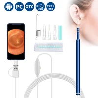 ear cleaning endoscope 3 in1 usb hd visual otoscope borescope ear spoon 5 5mm mini camera android pc typec ear pick health care