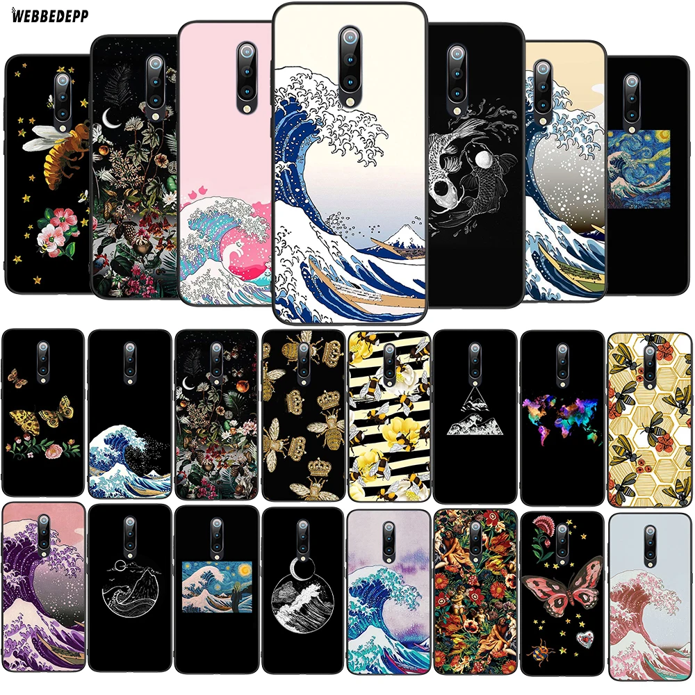 WEBBEDEPP мягкий чехол с большой волной Kanagawa Japanese TPU силиконовый для телефона Oneplus 5 5T 6