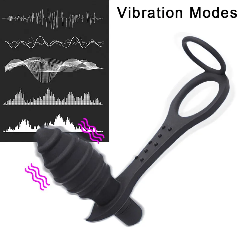 Анальные секс игрушки Анальная пробка кольцо для пениса Силиконовое вибратор