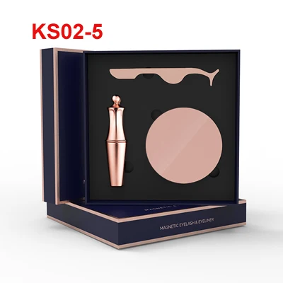 Gift box-KS02 Магнитные ресницы, магнитные жидкие подводки для глаз и магнитные накладные ресницы и пинцет, набор магнитных подводок для глаз и длинных накладных ресниц - Цвет: Gift box-KS02