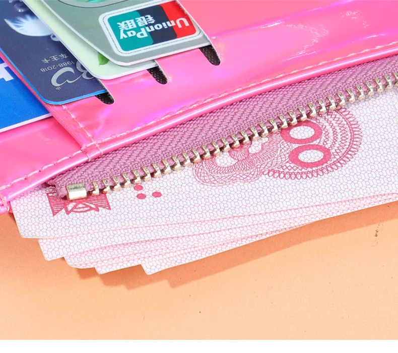 

1 PCS Credit card multi-card bag fashion PU function zipper ultra-thin card holder student lady coin purse bank card holder box