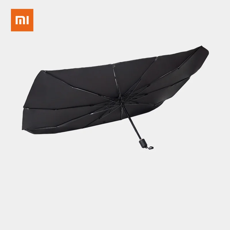 

Зонт Xiaomi складной для лобового стекла автомобиля, солнцезащитный козырек с 10 косточками, защита от вогнутости, с подставкой