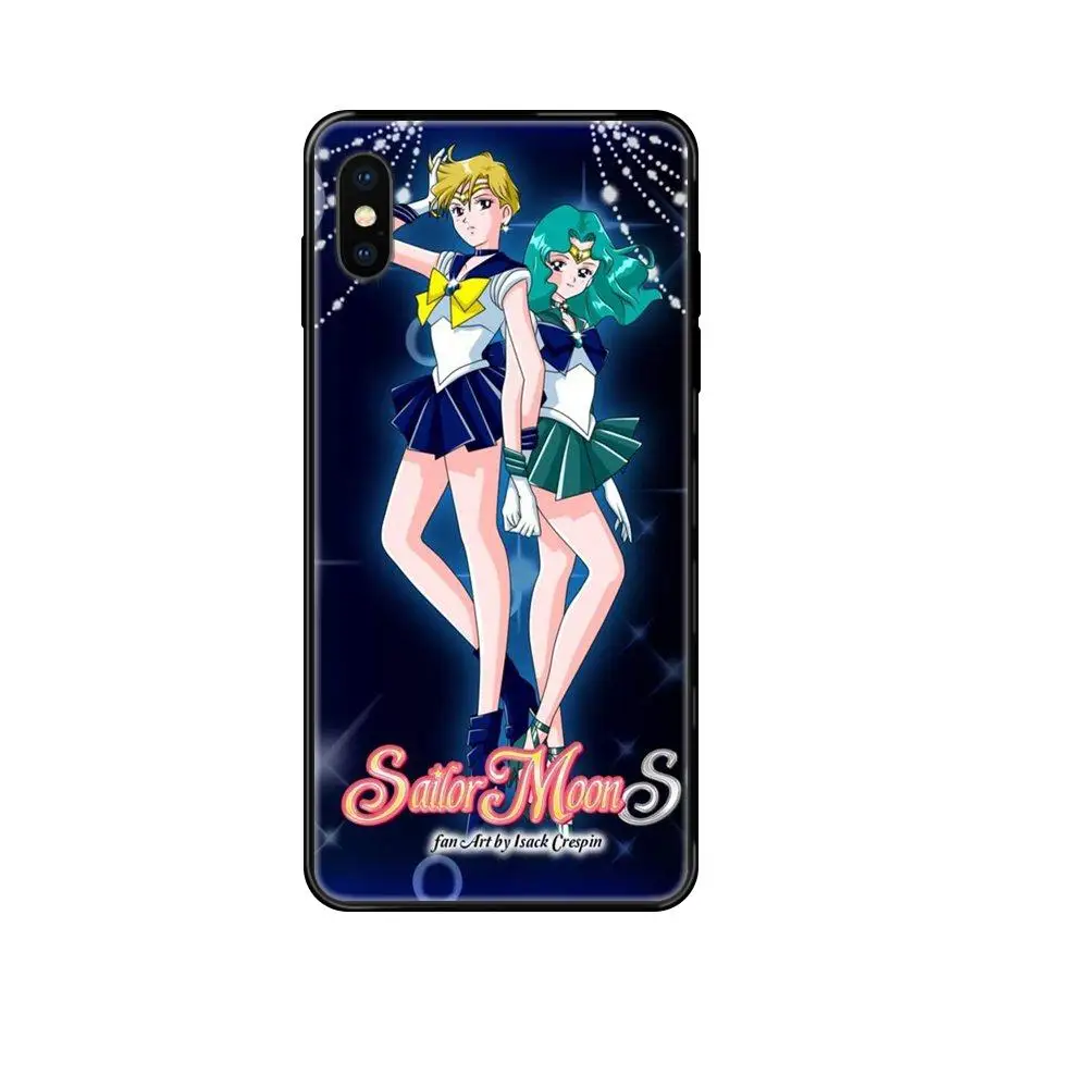 Мягкий чехол для телефона Galaxy S5 S6 S7 S8 S9 S10 S10e S20 edge Lite Plus Ultra Fashion Сейлор Мун Уран