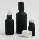 20x5 мл 10 мл 15 мл 20 мл 30 мл 50 мл 100 мл матовый черный флакон с роликом 1 унция многоразовый Небольшой флакон для эфирного масла для духов
