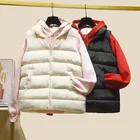 Женский жилет без рукавов, с карманами и пуговицами, размеры 2XL