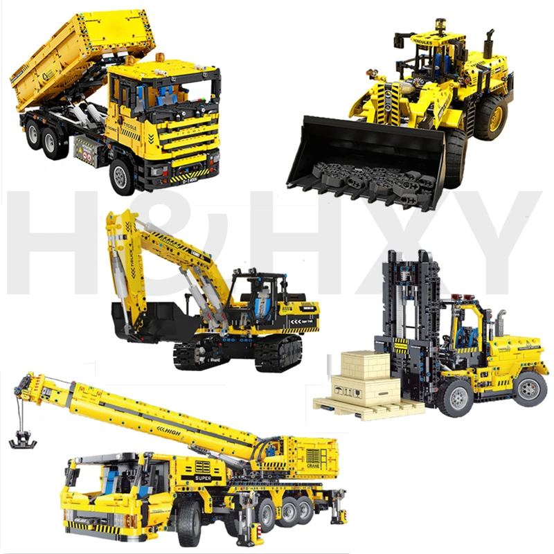 

Engineering Vehicle Series T4001 T4002 T4003 T4004 T4006 T4007 Building Blocks Educational Bricks Creative Toys Christmas Gifts
