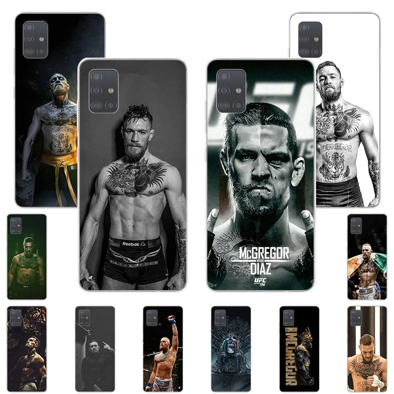 Чехол для телефона Samsung Galaxy A72 A52 A32 5G A50 A70 A71 A21S A31 A40 A41 A11 A12 A20e Conor Mcgregor прозрачный