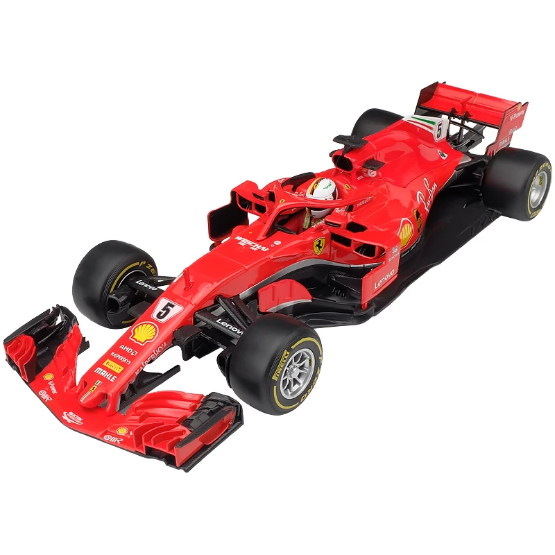 Бураго 1:18 Феррари 2018 SF71 5 сплав F1 модель автомобиля литья под давлением