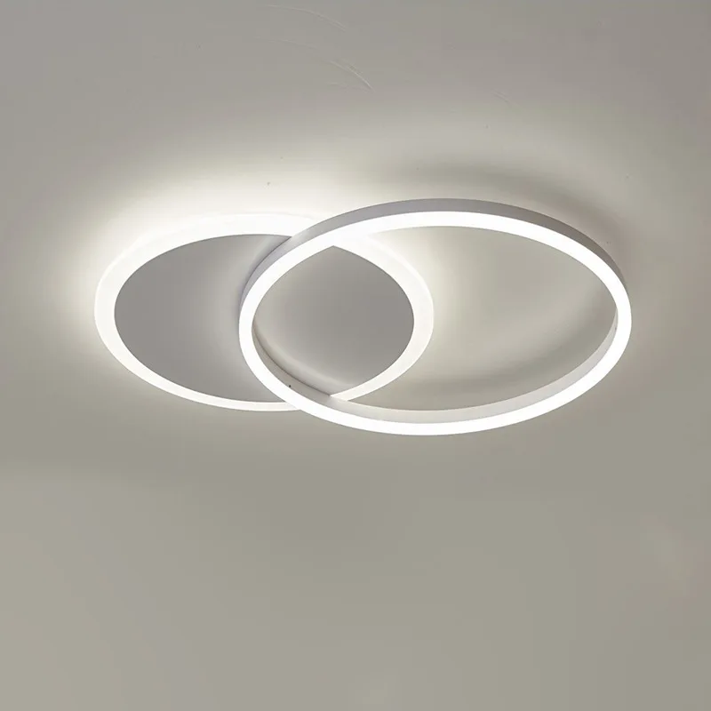

Современные декоративные круглые кольцо из белого и бронза алюминиевый акриловый светодиодный потолочный светильник для Гостиная Спальня