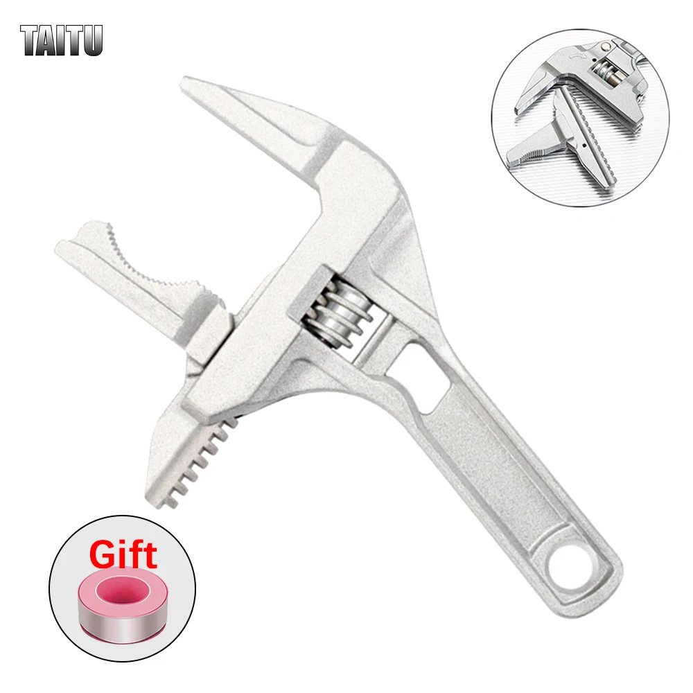 

Hex Deep Socket Aluminium Alloy large Open End Wrench Universal Spanner Repair Tool for Water Pipe Screw Bathroom