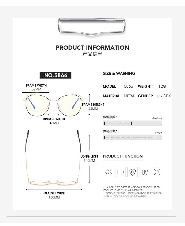 Computer Glasses Frame Eyewear Anti Blue Light Round Cat Eye Glasses Blue Light Glasses Women Anti Radiation Screen Eyeglasses