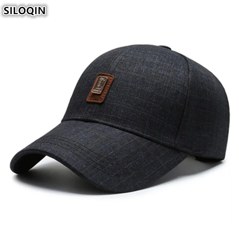 

SILOQIN Men's Cotton Baseball Caps Autumn Fashion Women's Ponytail Tongue Cap Bone New Adjustable Size Couple Hats Snapback Hat