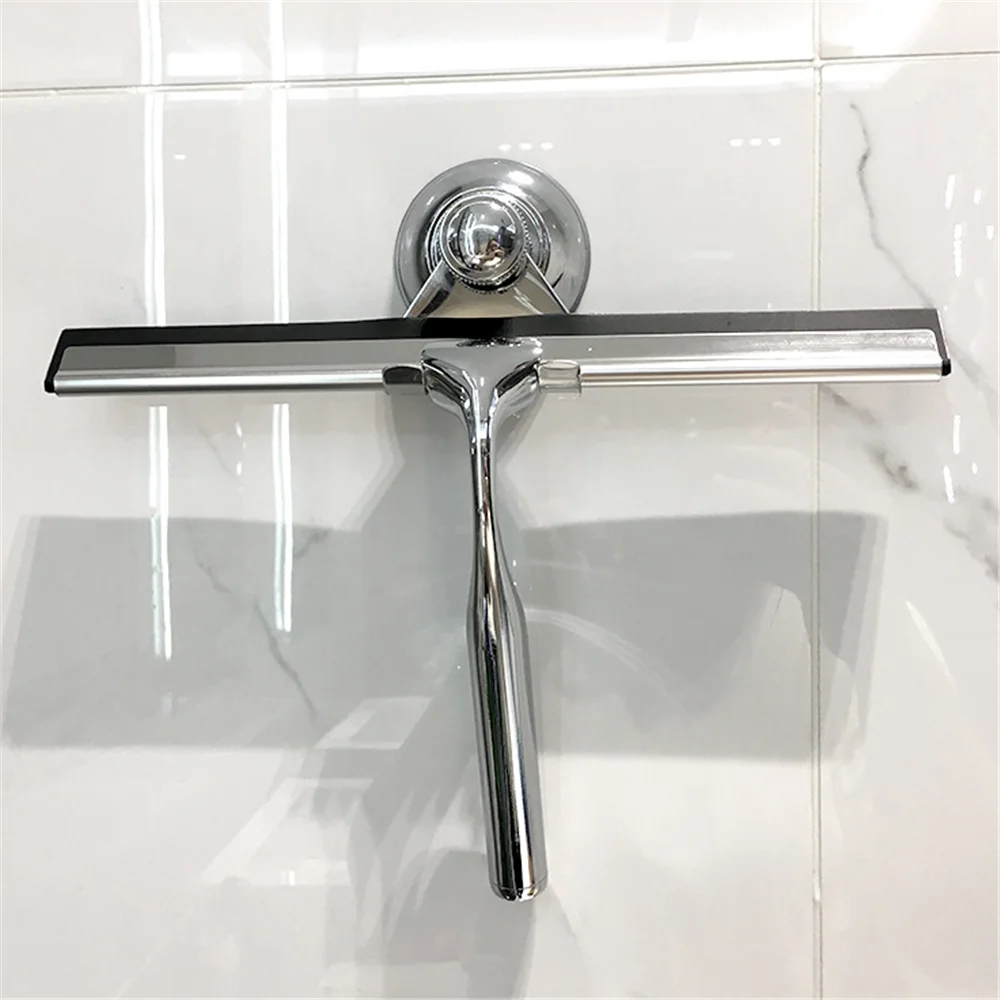 

Скребок для окон дома, портативная щетка из нержавеющей стали для мытья окон ванной комнаты, с подвесным крючком