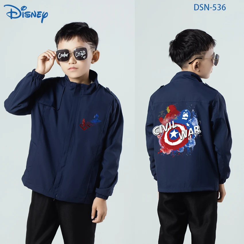 

Спортивная куртка с героями Диснея, Марвел, Железный человек, Новинка осени куртка-кардиган на молнии, дизайнерская детская одежда для маль...