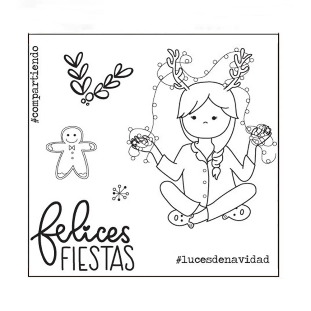 Испанские буквы прозрачный силиконовый штамп мультяшный сделай сам ручная