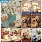 Металлический знак для цветочного сада, SQ-DGLZ пластин, декор для паба, бара, домашнего декора стен, жестяные вывески, постеры, подарки для тети на заказ, винтажная табличка