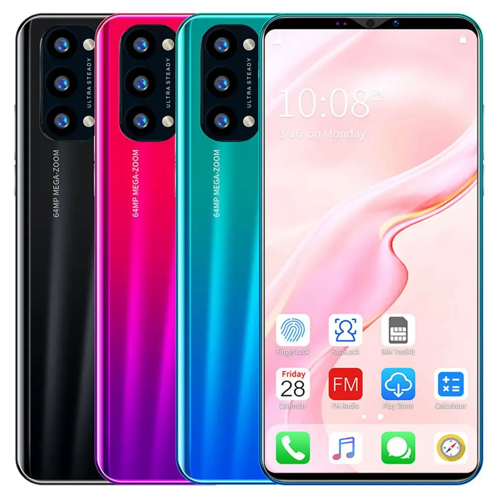 

Reno4 Pro Smartphone 5.8 Inch Smartphone 512M+4G 3D Glass Plated Back Cover High Definition Rear Camera