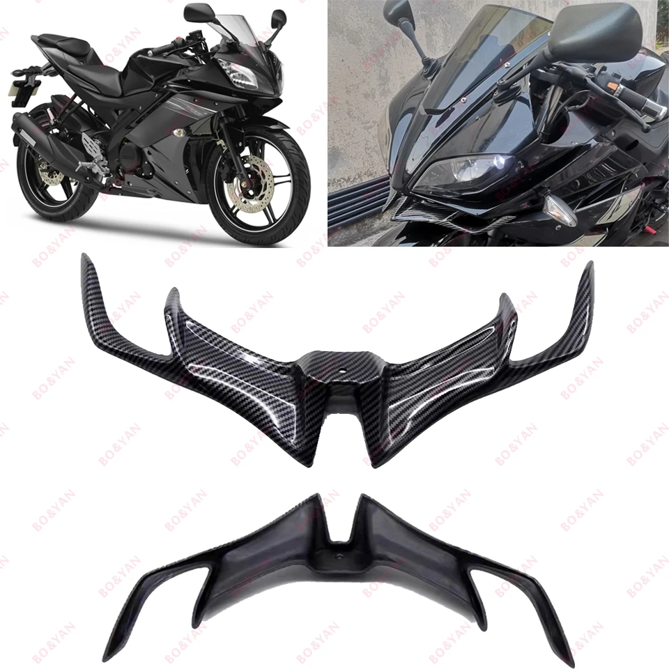 

Motorcycle Fairing Wing Cover Front Fairing Lip Pneumatic Cover Wind Flow Wing For Yamaha YZF R15 V3 YZF-R15 2017 2018 2019 2020