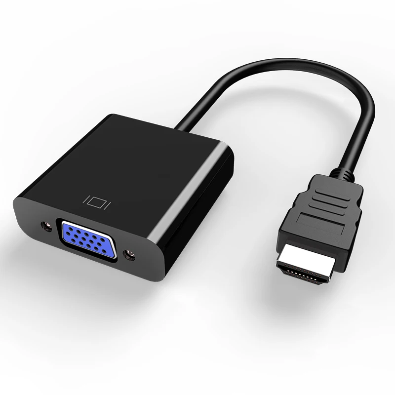HANNORD HDMI совместимый адаптер VGA HD TV Vga 1080P штекер гнездо Видео Аудио конвертер для ПК