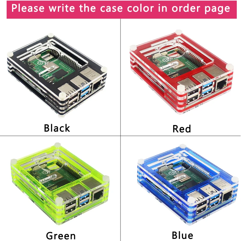 UK Raspberry Pi 4 модели B 1/2/4GB Оперативная память BCM2711 вариант Чехол | SD картой памяти на 32 Гб | переключатель Мощность | Micro HDMI | 9 Слои Чехол | вентилятор