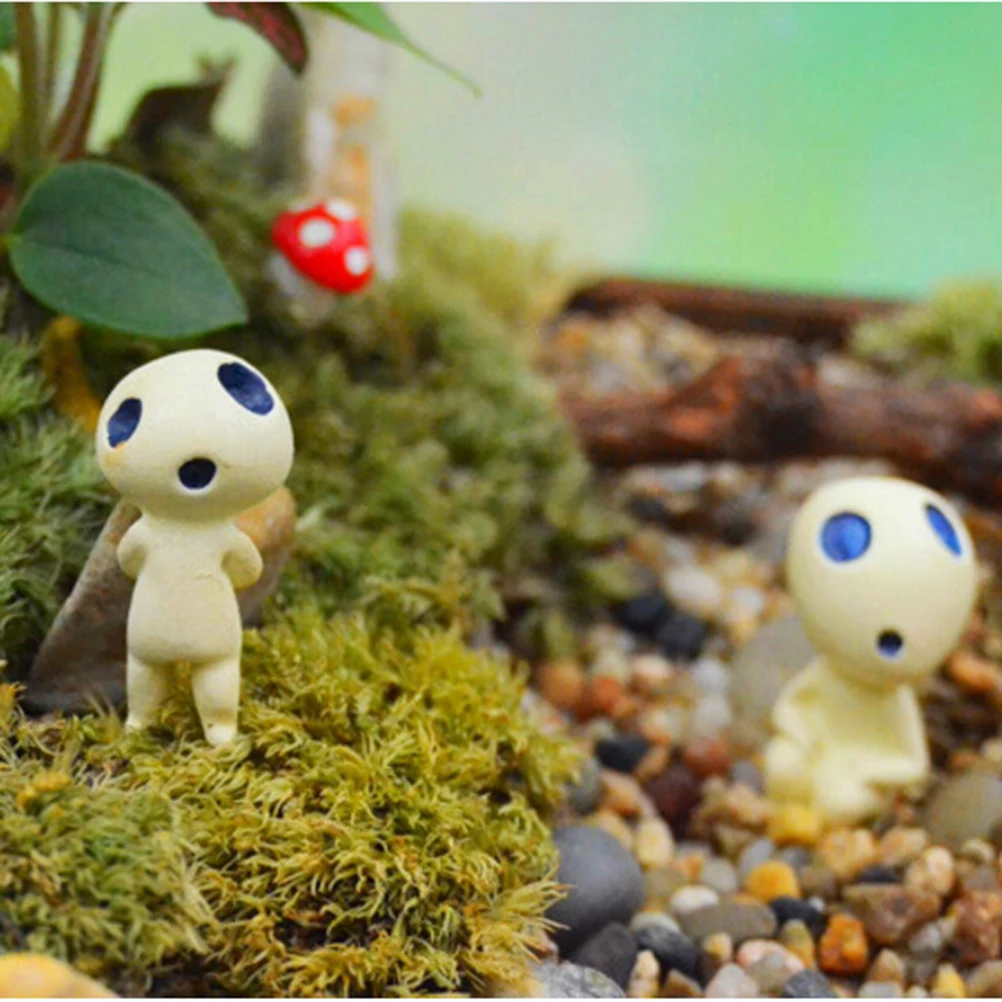 Mini Alien Tree Fairy Hayao Miyazaki Totoro Model Resin Figures Micro Landscape Garden Terrarium Decoration Miniature Ornaments | Дом и сад