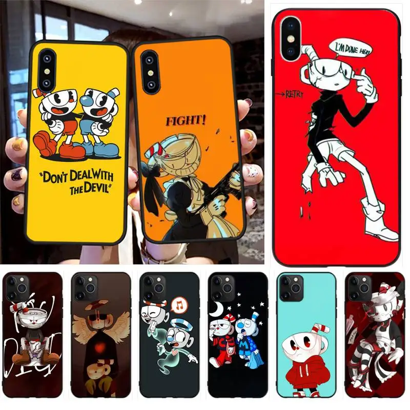 Чехол для телефона PENGHUWAN Cuphead game из мягкого силикона и ТПУ iPhone 11 pro XS MAX 8 7 6 6S Plus X 5S SE