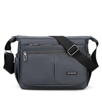 ultralight business shoulder bag for men 2021 casual nylon waterproof crossbody bag large capacity solid color travel handbags