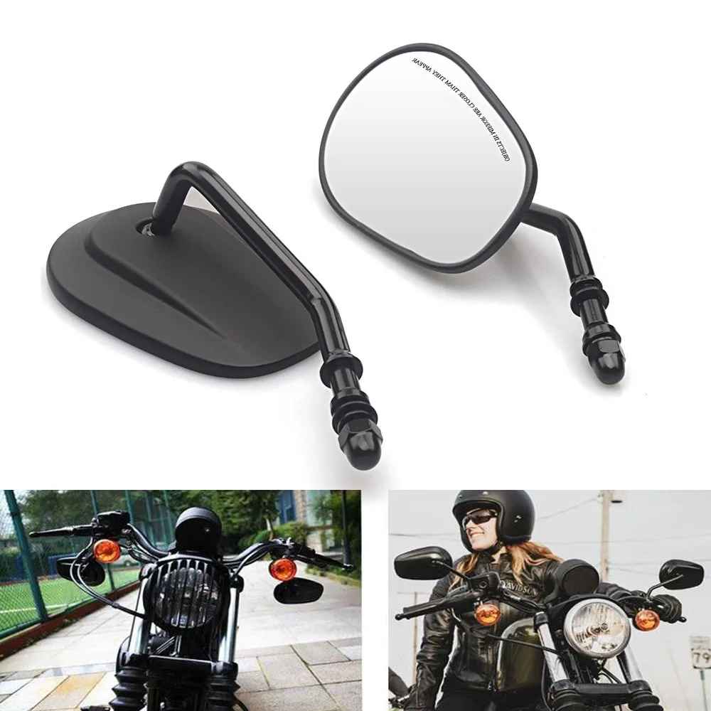 For Harley Dyna Electra Glide Iron 883 Road Glide Sportster 883 1200 Softail Motorcycle Rear View Rearview Side Mirrors