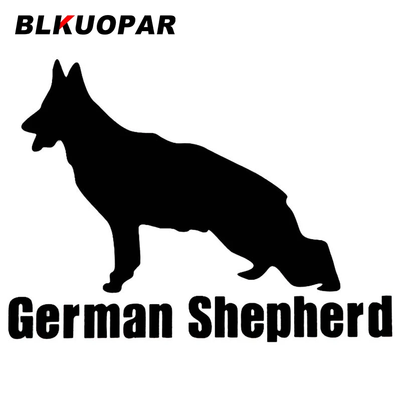 

BLKUOPAR for German Shepherd Car Sticker Personality Waterproof Decal Scratch-Proof Laptop Windshield Refrigerator Car Styling