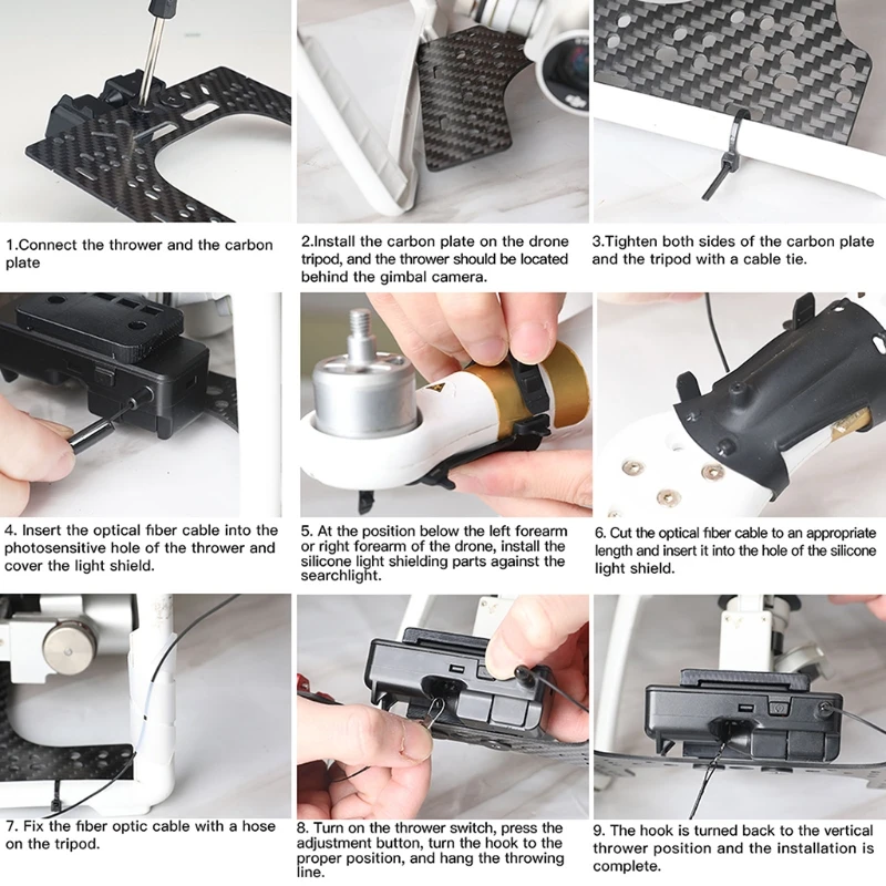 

Double Release Thrower Drone Accessories Fish Bait Carrying Air Dropping for Phantom 3A/3P/3SE 2/3S