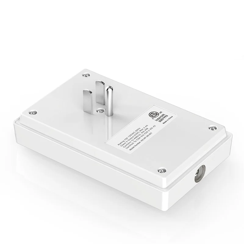 Умная розетка с двойным usb-портом 2.4A настенное зарядное устройство адаптер 16A