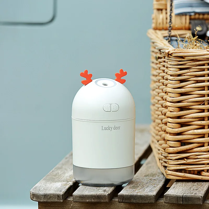 Портативный увлажнитель воздуха с оленем USB отрицательные ионы автомобильный