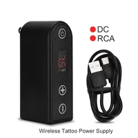 newest tattoo mini wireless tattoo power black for tattoo rotary machine pen rca dc connection tattoo power supply free shipping