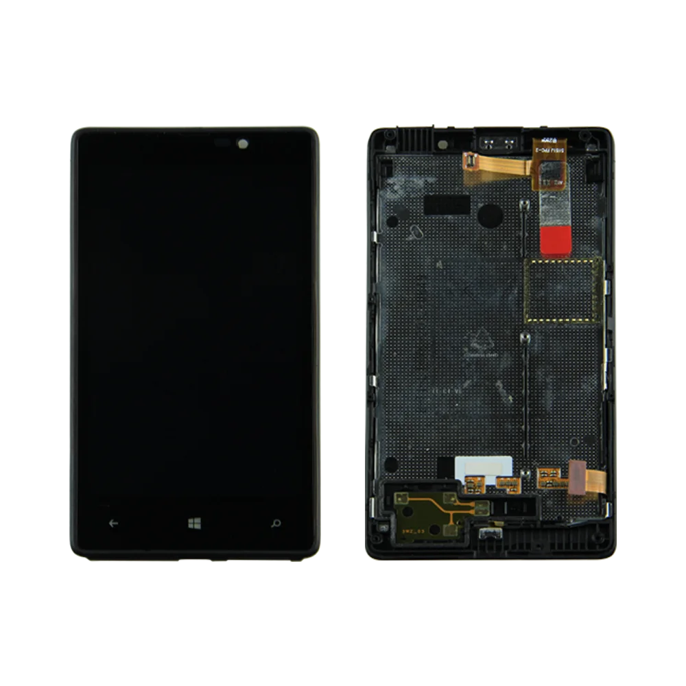 

ЖК-дисплей с рамкой для оригинального Nokia Lumia 820, сенсорный экран, дигитайзер в сборе, сменная рамка, 100% тестирование