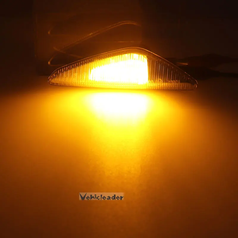 2Pcs Smoked / Clear LED Side Marker Lights Signal Indicator Lamps For BMW X5 E70 2007-2013 X6 E71 E72 2008-2014 X3 F25 2011-2017 - купить по