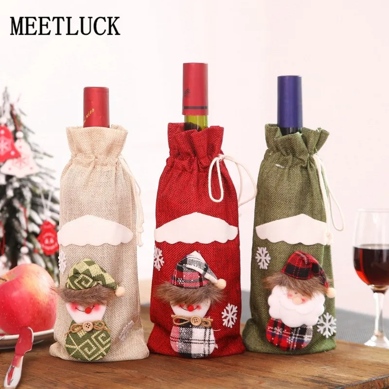 Новый стиль искусственные украшения для бутылок сумка вина шампанского