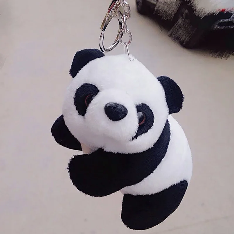 

Plush Panda Key Chain Cartoon Toy Pendant Key Ring Cute Charm Children Birthday Gift Backpack Car Key Panda Accessories