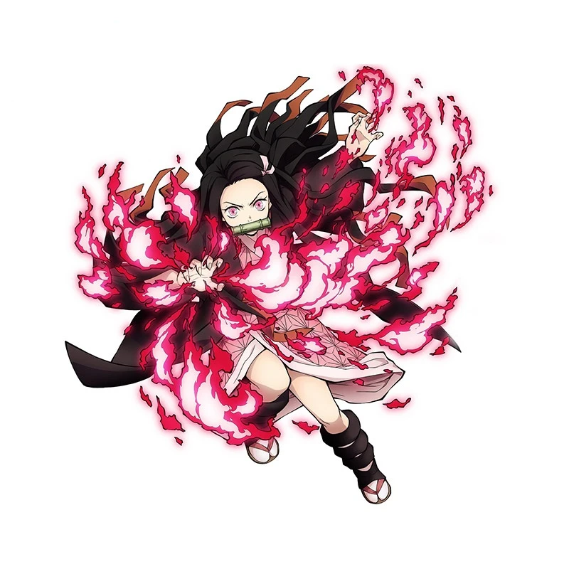 

Sunscreen Slayer Kimetsu No Yaiba Car Stickers Waterproof Scratch-Proof Decals Creative RV Decor13cm X 13cm