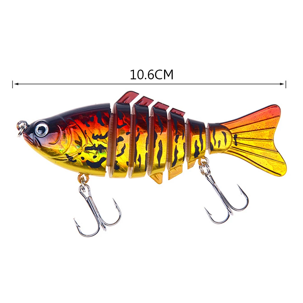 

1pcs Fishing Lures Wobblers Artificial Lifelike Lure 7 Segment 10cm 15.6g Fishing Tackle Tools Accessory