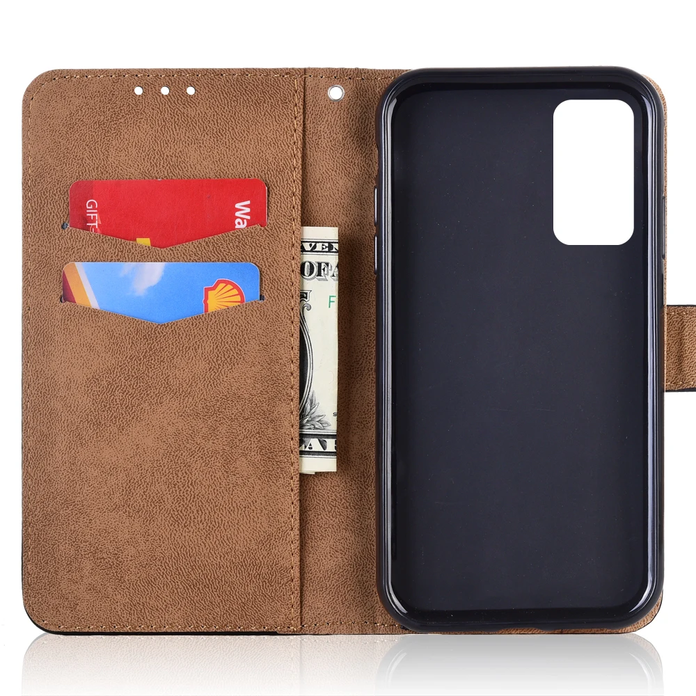 Роскошный кожаный чехол-книжка для Huawei Honor X10 TEL-AN00 TEL-TN00 TEL-AN10 6 63 дюйма с бумажником