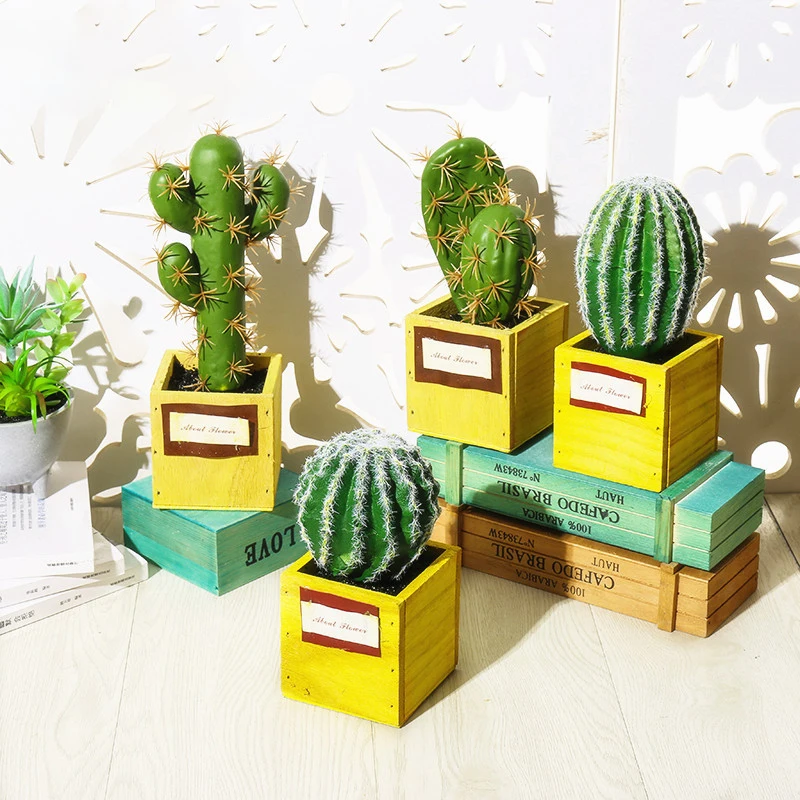 Украшение кактус бонсай Искусственные суккуленты искусственные растения с