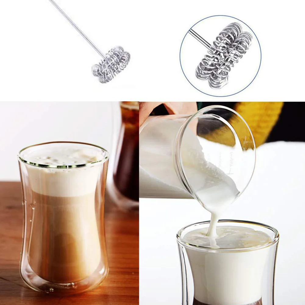 

400ml Electric Milk Frother Handheld Whisk Mixer Stirrer Jug Cup EggBeater Cappuccino Frother Portable Kitchen Coffee Whisk Tool