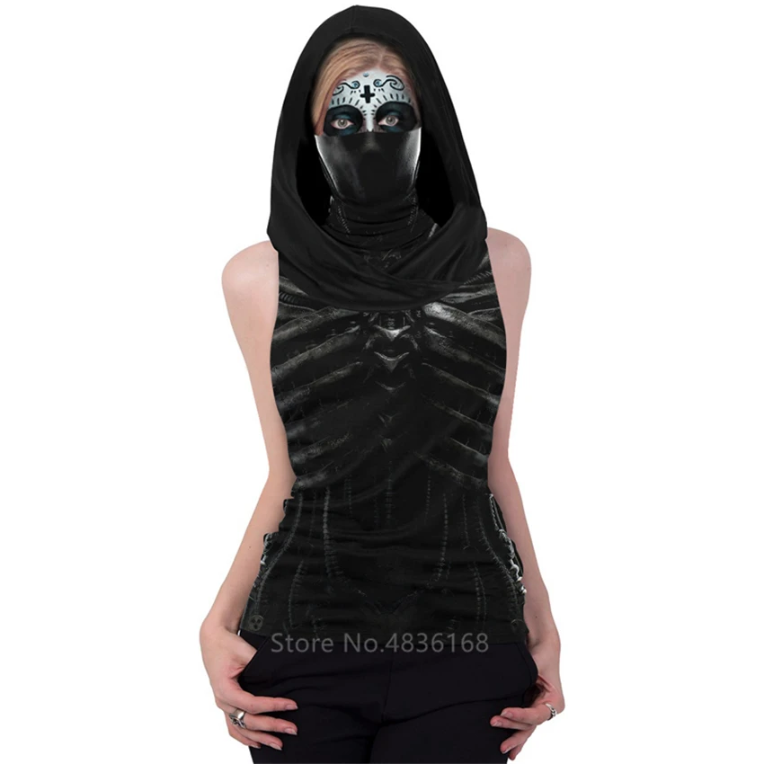 Скелет Helloween женский косплей страшный костюм платье для взрослых череп hodded боди