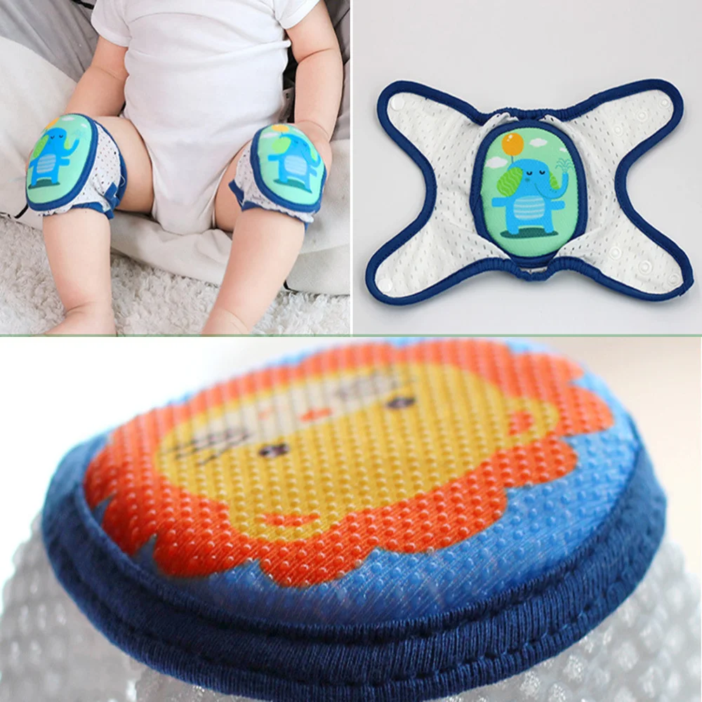 

1 Pair Breathable Elbow Protector Elastic Crawl Knee Brace Knee Cover Knee Pad Adorable Knee Sleeve for Baby Kids Infant (A