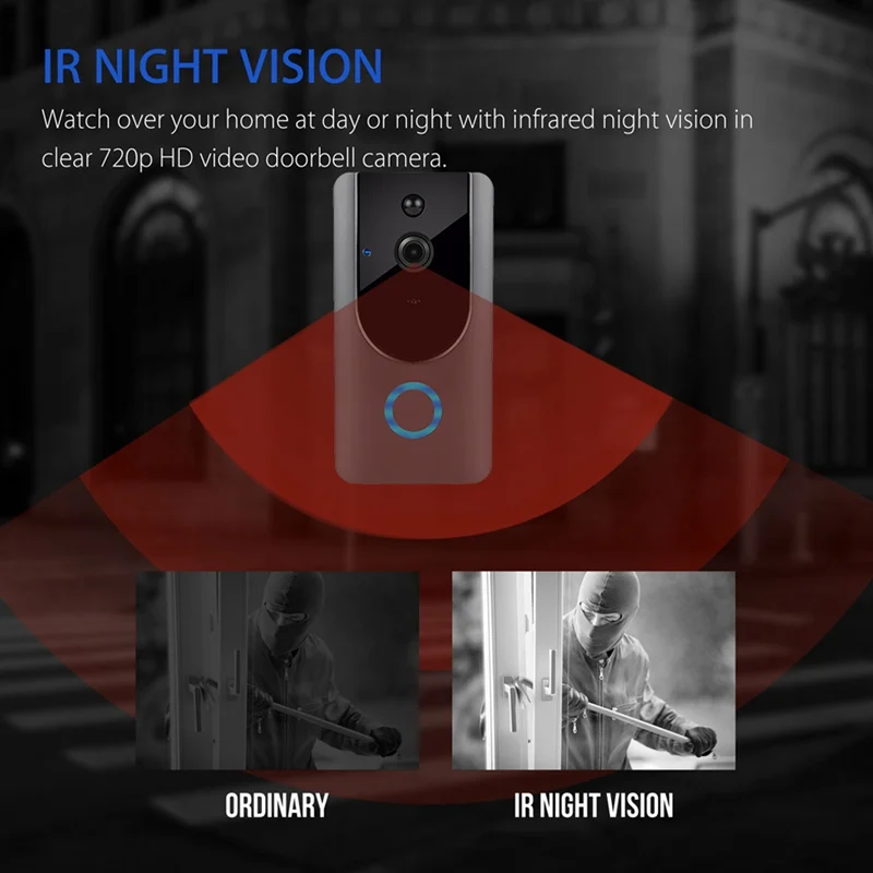 Smart Doorbell Wifi Camera IP Video Intercom Video Door Phone Door Bell Camera For Apartments IR Alarm Wireless Security Camera