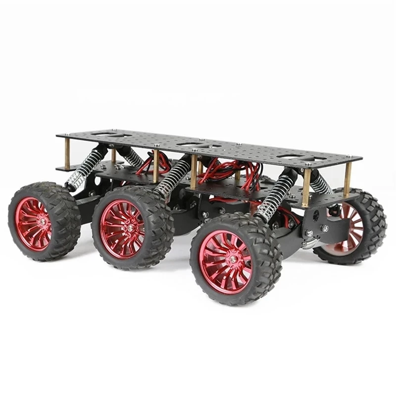 6WD Robot Car Chassis Shock Absorption Off Road Climbing Search And Rescue Platform For Arduino Raspberry Pie DIY RC Toy