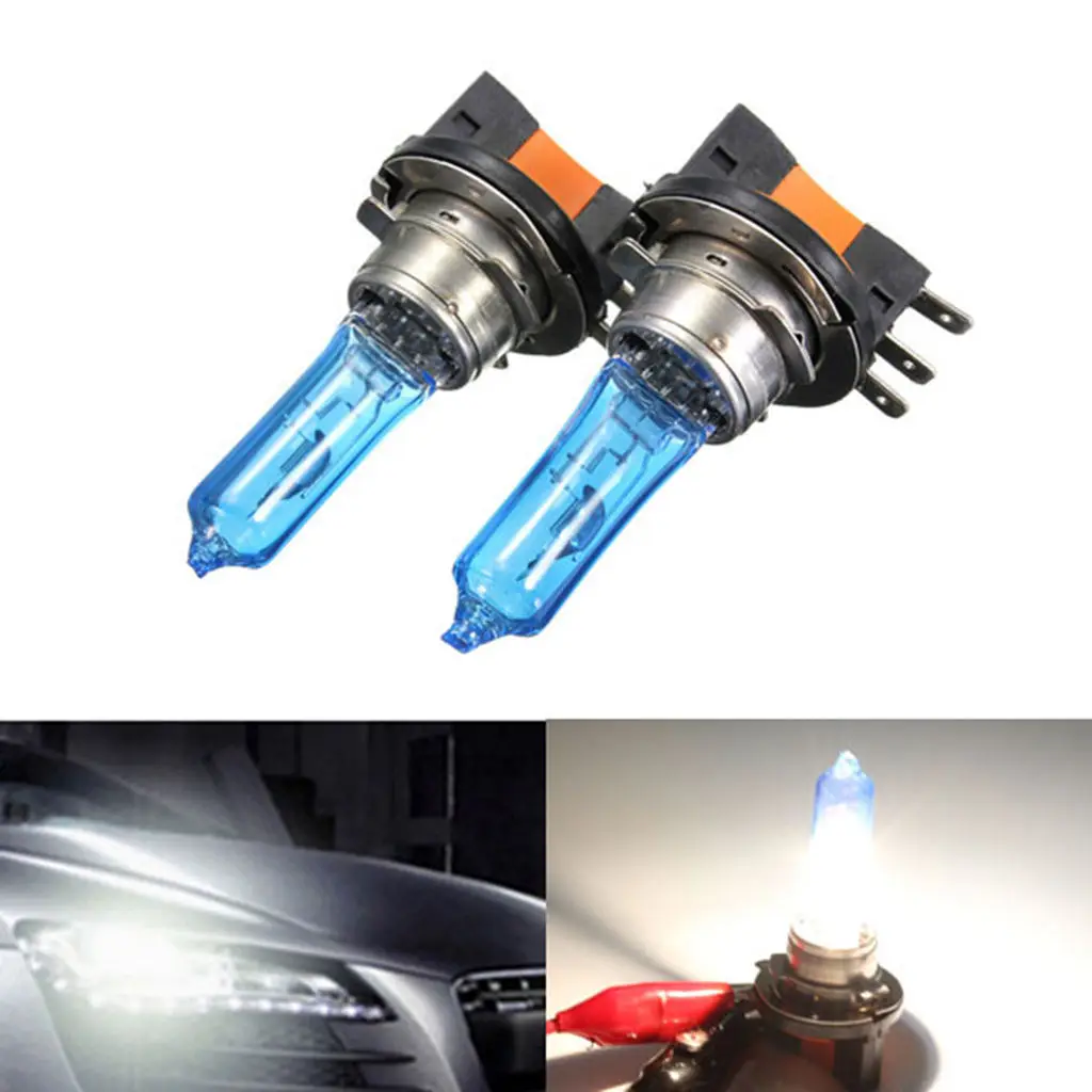 

2x White H15 LED 6000k Bulbs for Audi for BMW Ford Golf Mk6 7 for Daytime Lights