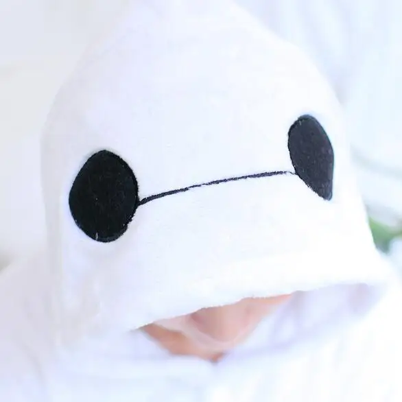 Взрослые кигуруми Baymax комбинезоны фланелевые Мультяшные пижамы животные